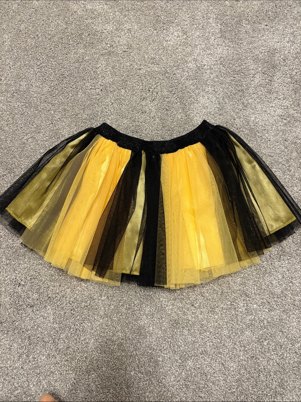 Sweet Wink toddler girl Black and Yellow Tulle Skirt